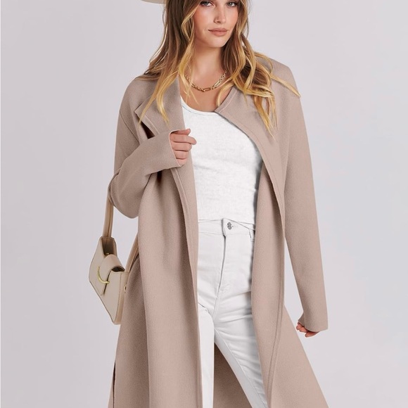 Prinbara Coat for Women Sweater Long Cardigan Loose Knit Size Medium - Picture 5 of 8